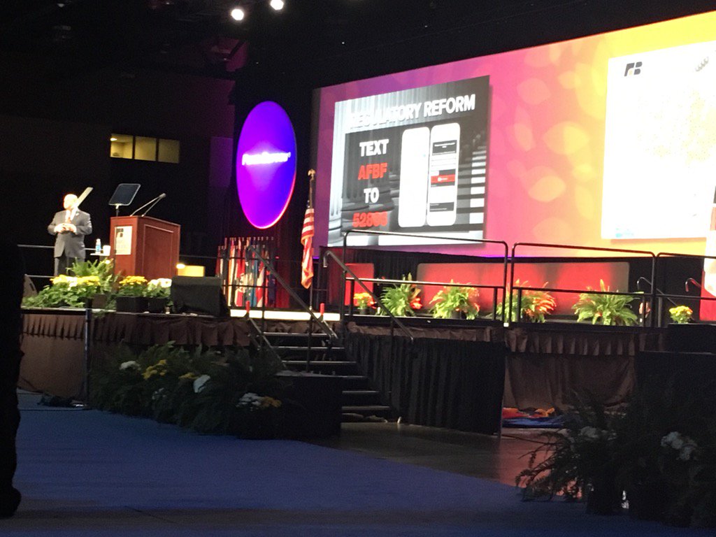 WorkingTheHill's tweet image. More than 1,000 #AFBF17 attendees are emailing their Congressman urging regulatory reform in the 115th Congress