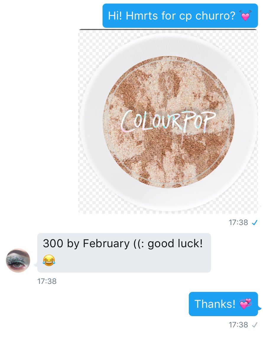 makeupfleek_'s tweet photo. GUYS @glowtohell SAID SHE'D GET ME CHURRO FOR 300RTS 💓 pls help a girl out 💓🙏🏻 https://t.co/CELXMXVd6g