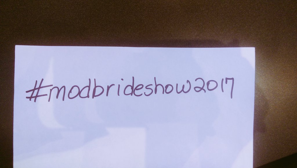 modbrideshow's tweet photo. #modbrideshow2017 https://t.co/iNR9w0uKqG