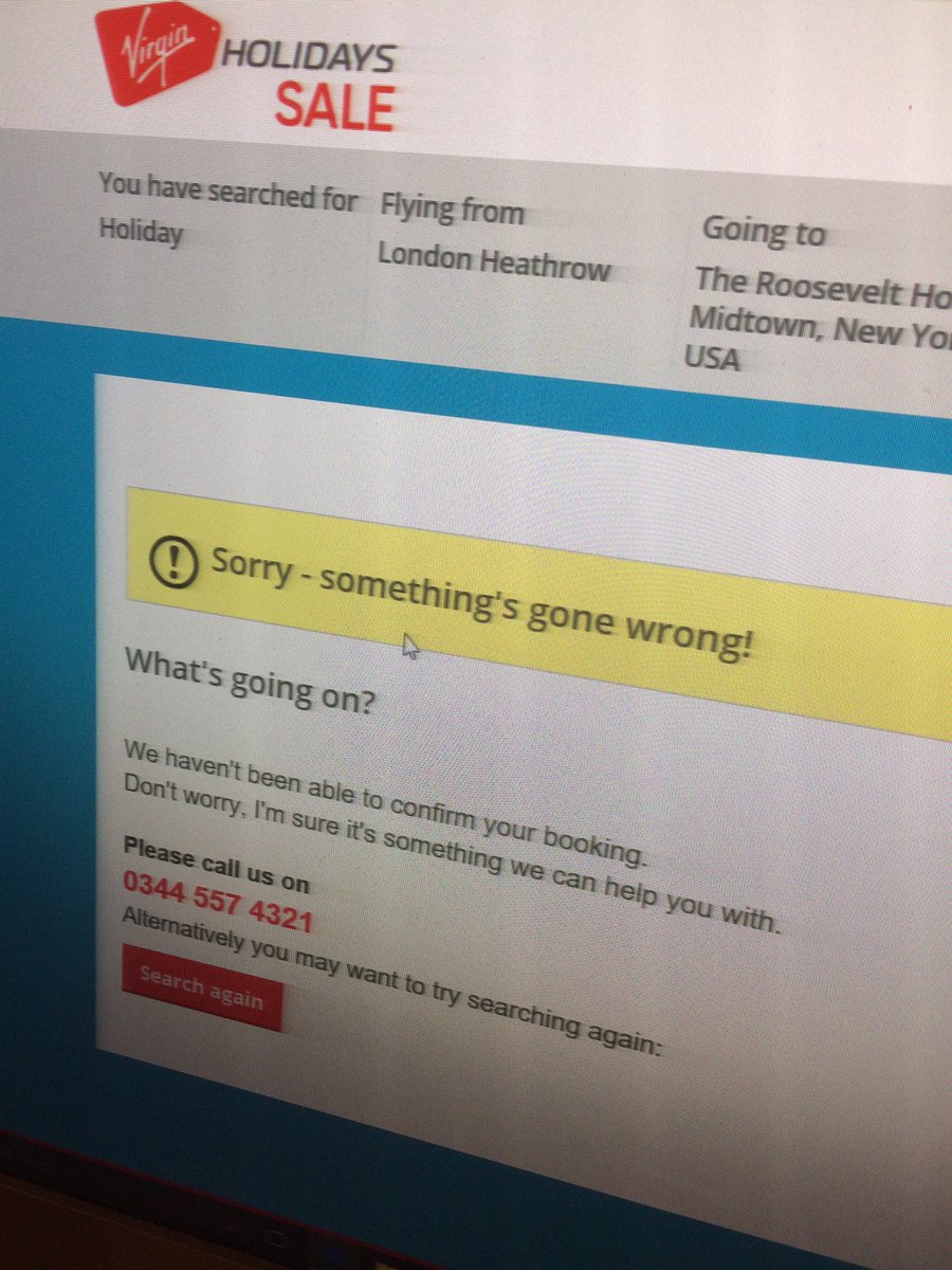 xKLCx's tweet photo. @VirginHolidays doesn't matter what device I use, this always happens when I get to the transfers section! 😡 https://t.co/VHi6lyRPTQ