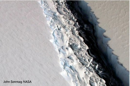 sciam's tweet photo. Large iceberg looks poised to break off from Antarctica https://t.co/gR8g40XEGQ https://t.co/pPwsb4yZej
