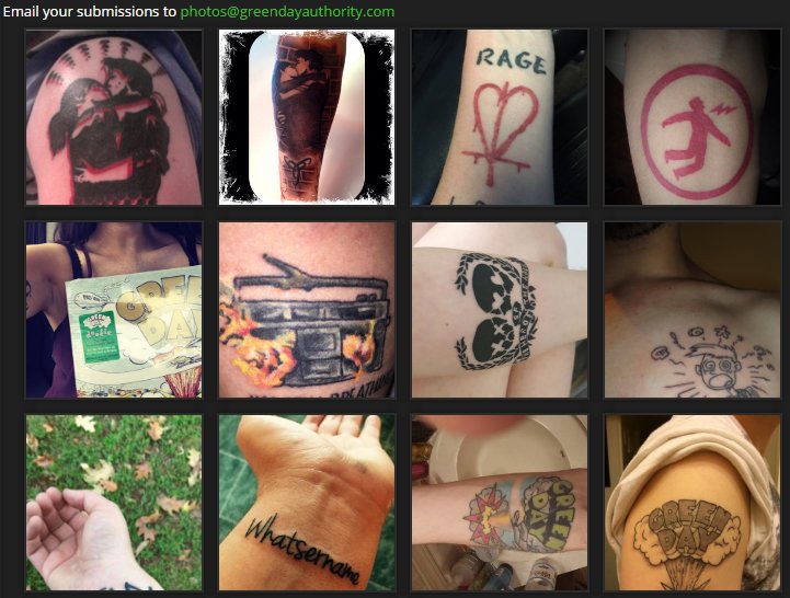 40 Green Day Tattoos For Men  Rock Band Design Ideas