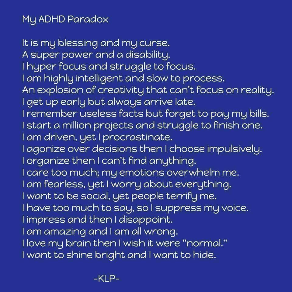 hethzz's tweet photo. Perfectly explained.  #ADHD https://t.co/KTGoW8rqgJ