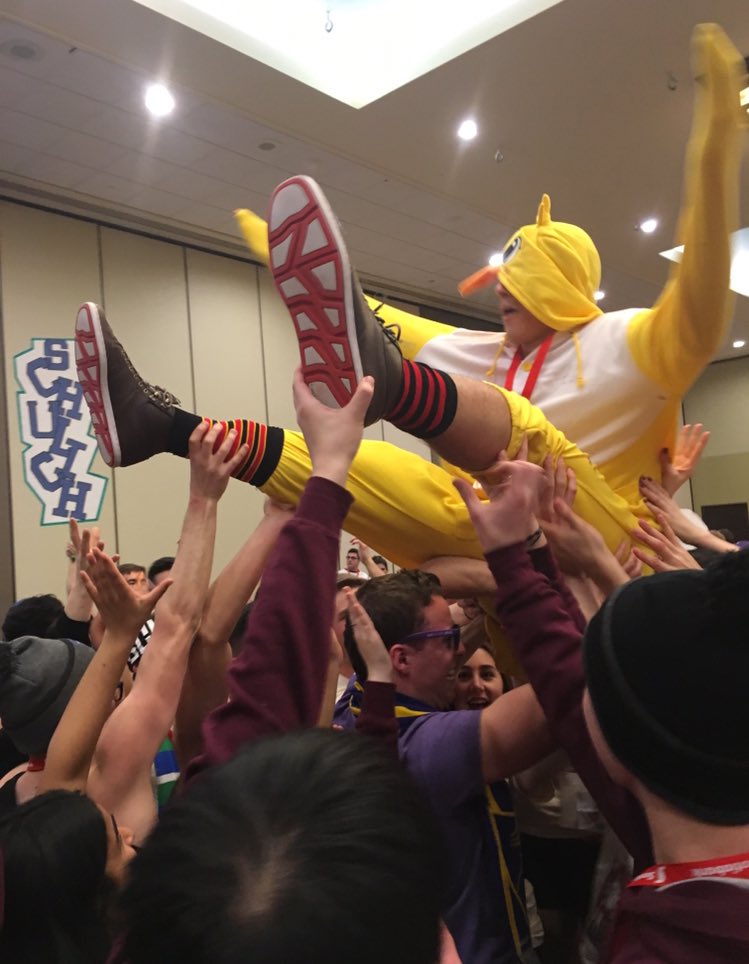 35) Our not so little duckling, having a great time at Buffer Zone! This is our favourite moment <a href="/jdccentral/">JDC Central</a> #JDCC17 #CanadianSuccesses