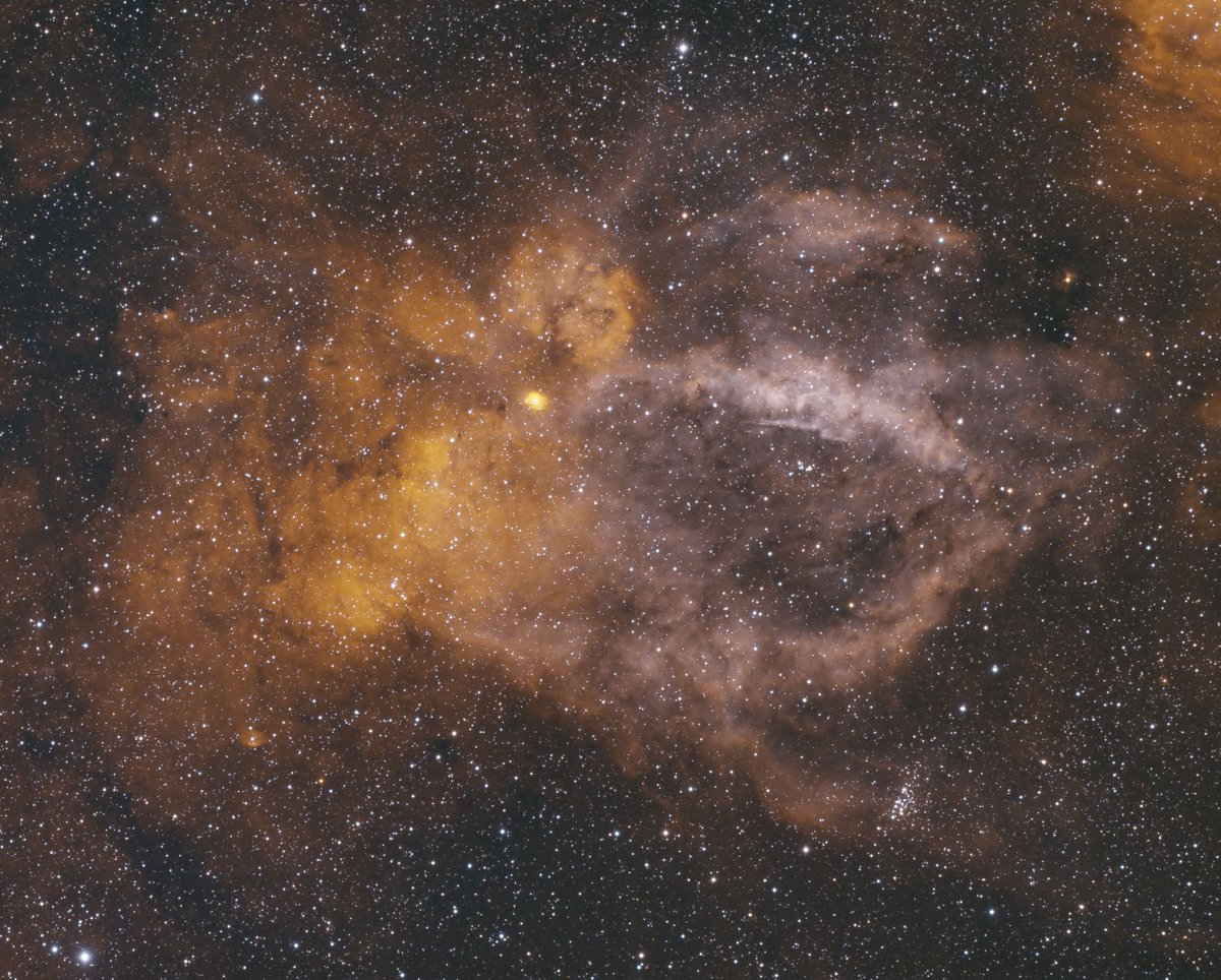 SH2 - 157 The Lobster Claw Nebula 12.5hrs Ha &amp; Oiii using an <a href="/AtikCameras/">Atik Cameras</a> 460exm. #Astrophotography