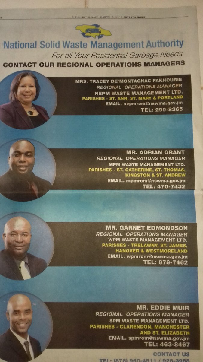 JColdboy1's tweet image. @drachung Thanks. This is well needed information on who is responsible for garbage collection in our parishes. They need twitter accounts!