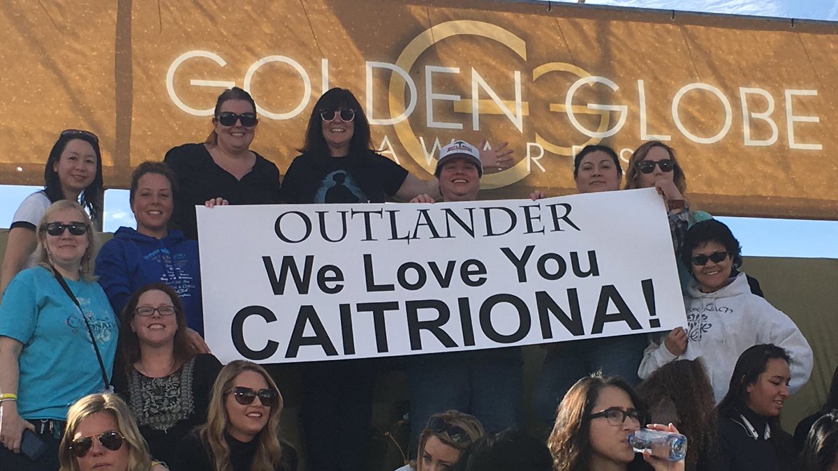 .<a href="/caitrionambalfe/">Caitríona Balfe</a> Looking forward to seeing you. Nothing but love. #AlreadyAWinner #CheersToCait <a href="/goldenglobes/">Golden Globes</a>