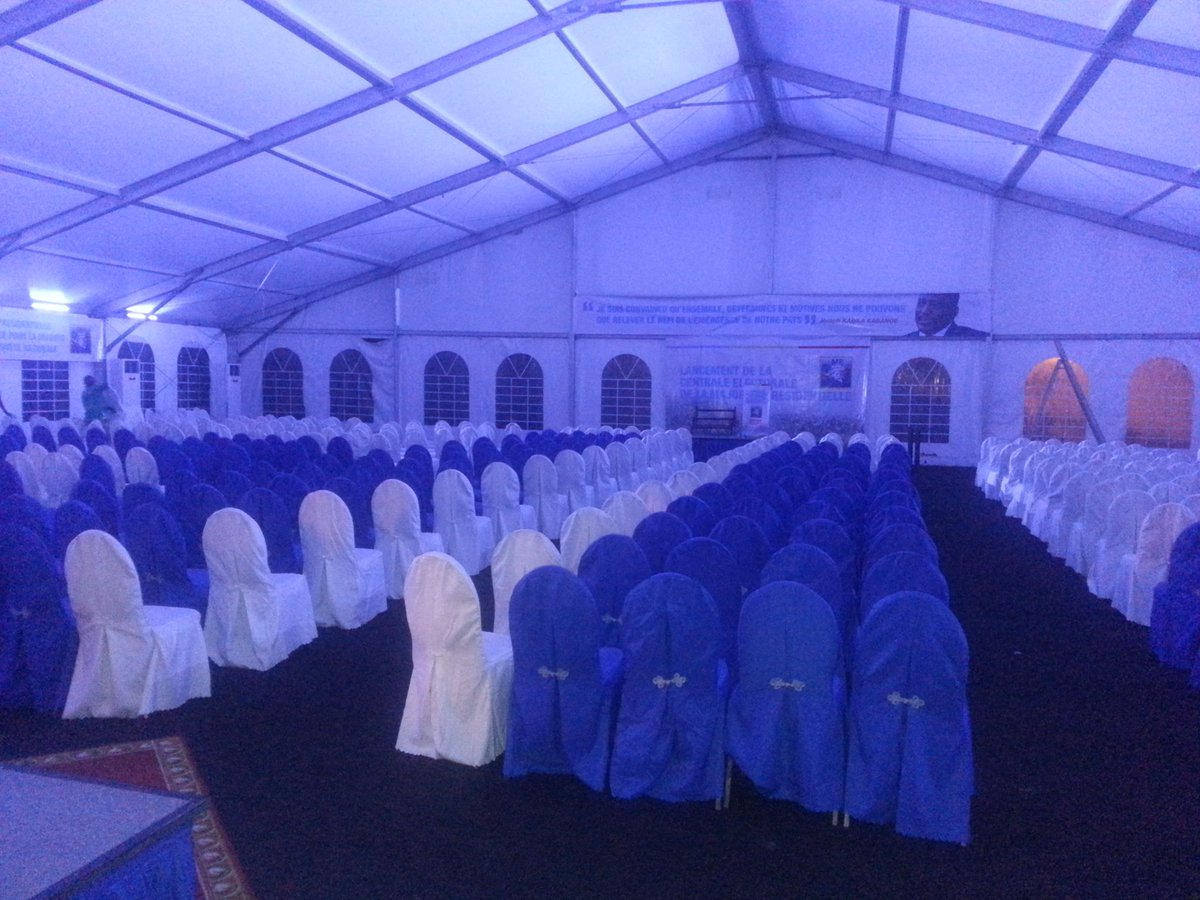 okito_leon's tweet photo. À quelques heures du lancement de la centrale électorale de la #MP . décor planté. @MinakuAubin @zoekabila @LambertMende @Simba_Za_Mura https://t.co/ucYOHJvUBD