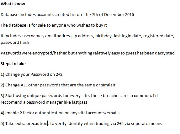 max_silver's tweet image. PSA: @twoplustwoforum seems to have had a user database/password breach, PLEASE RETWEET and follow information below
