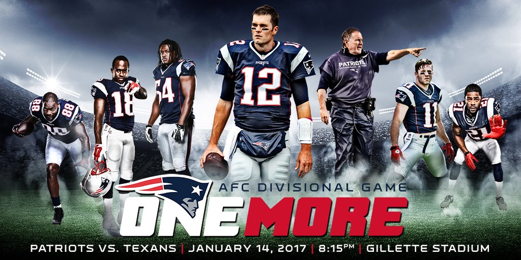 New England Patriots on X: '#Patriots vs. Texans. Saturday night at  @GilletteStadium. #OneMore  / X