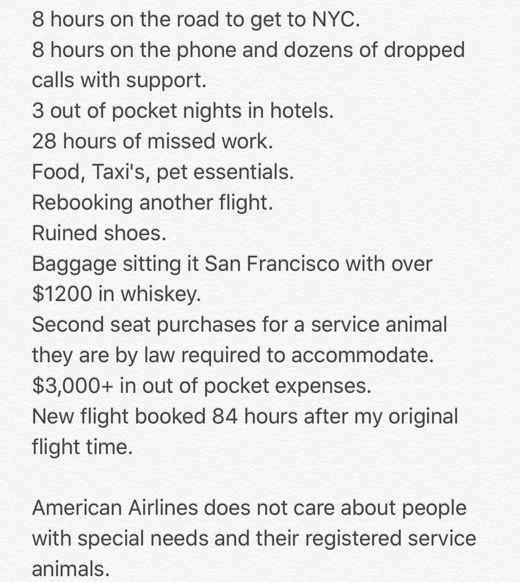 This has been my last 36 hours with <a href="/AmericanAir/">americanair</a> • #travel #nyc #sfo #newyorkcity #jfk #americanairlines