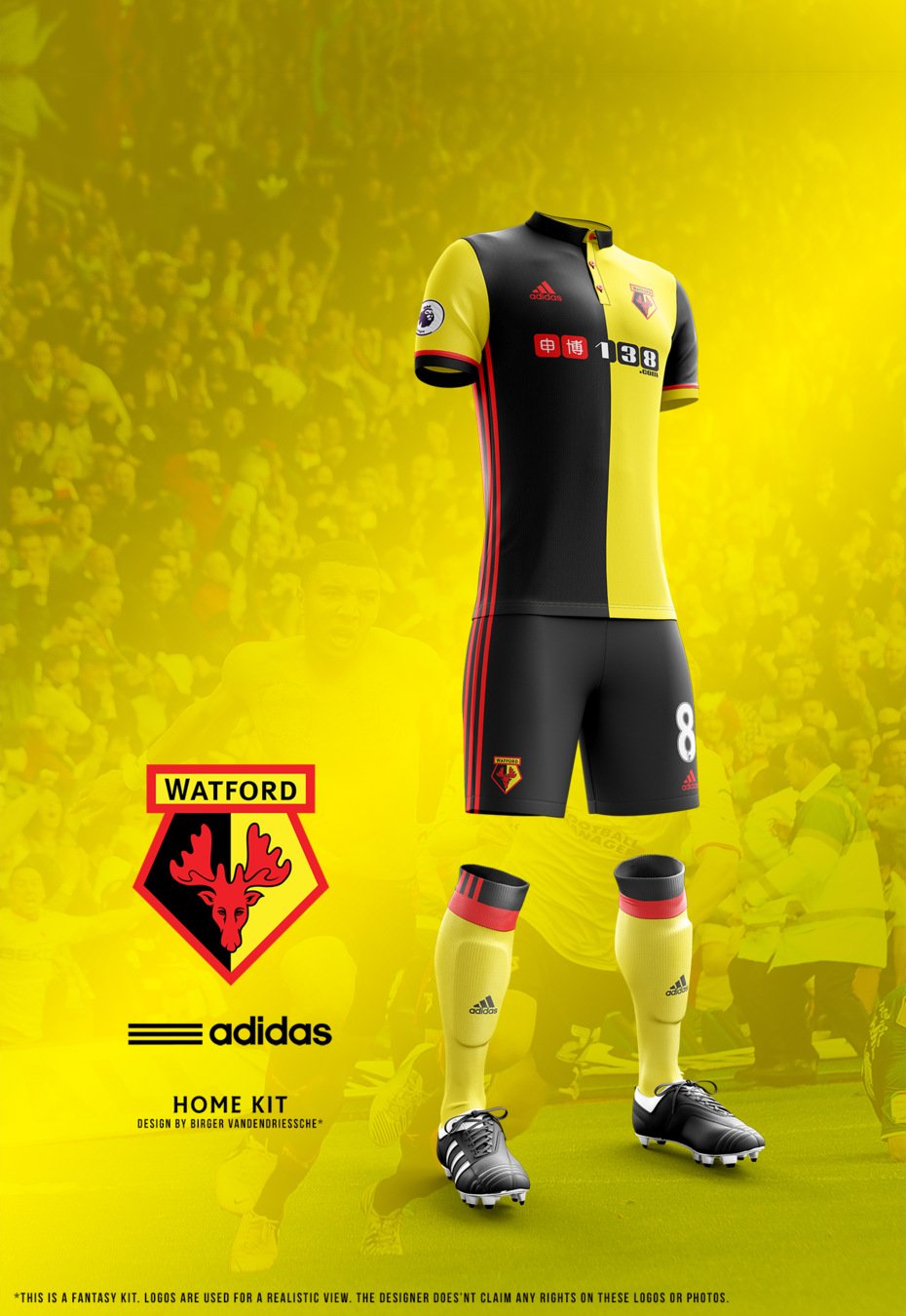 watford fc cycling jersey