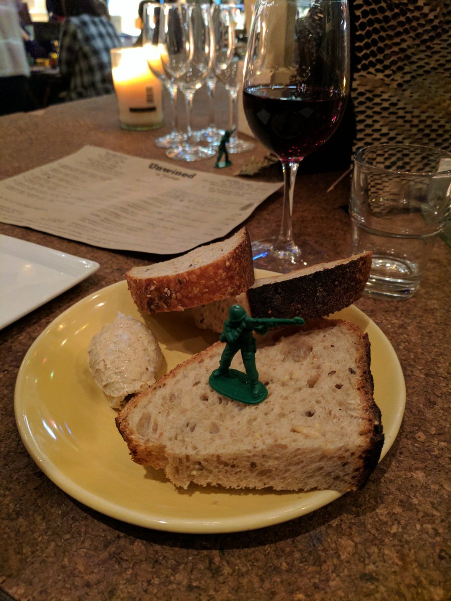 empointer's tweet photo. Delicious survivors dinner last night @UnwinedSW17 with the @TheBreamTeam.

(Enjoyed playing with the decorations too) https://t.co/mZK5V9WBYJ