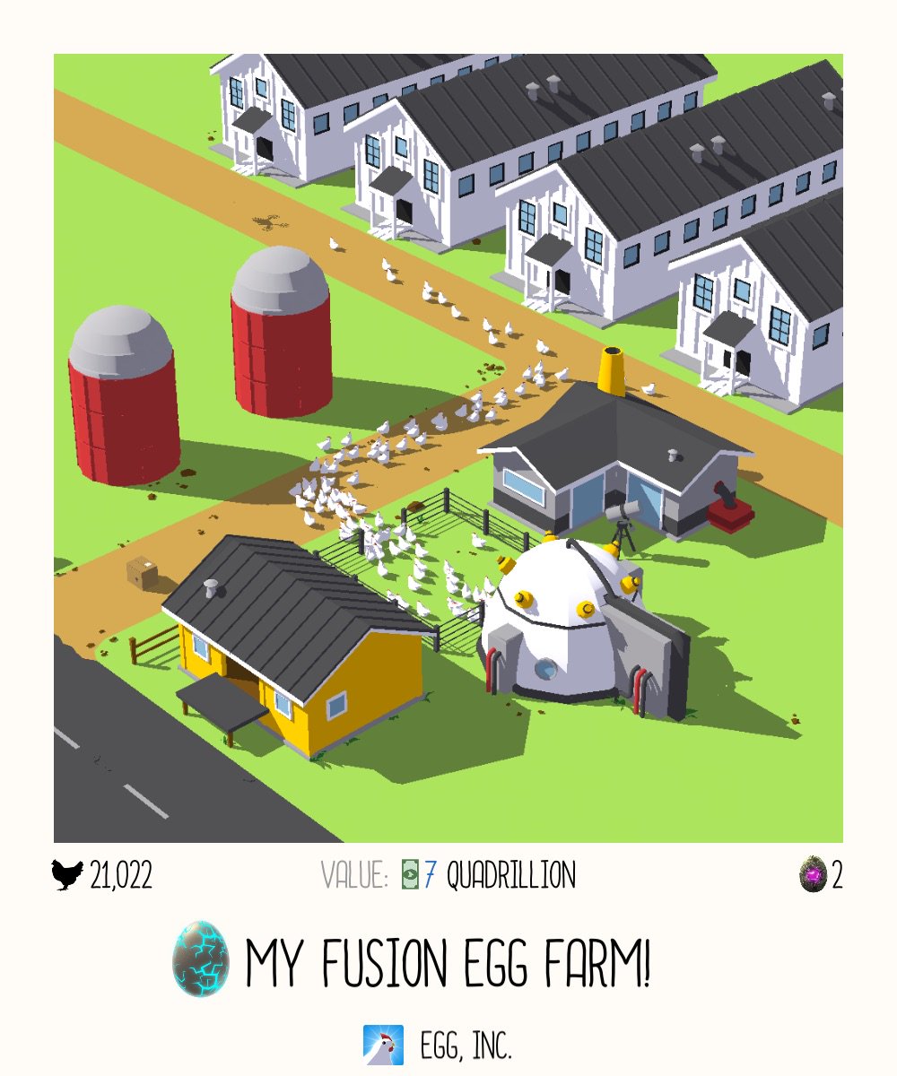 kynamarioc's tweet photo. Check out my farm in Egg, Inc.! https://t.co/29AX9blV2X https://t.co/HVjSQMFWCI