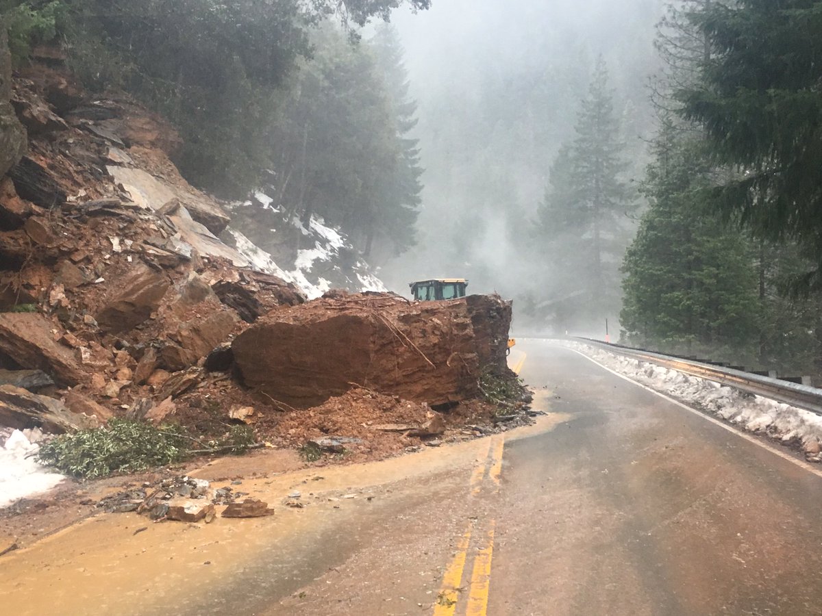 CHPgv's tweet photo. #Traffic #Alert:  SR-49 closed north of Downieville to Sierra City due to mud/rock slides and flooding. Only local residents allowed. https://t.co/o5vf51ERD4
