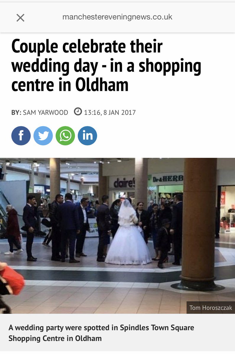 WedMap's tweet photo. Looking to spice up your wedding day? We are not suggesting go to a shopping centre but we could all learn from this couples spontaneity! https://t.co/AXAF8Mxe8H