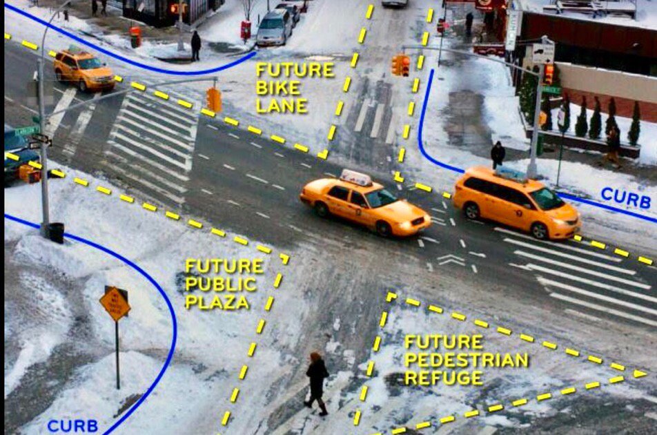 jen_keesmaat's tweet photo. That time of the year when #sneckdowns reveal the opportunity to transform our roads  into #completestreets https://t.co/eh6I1oNK5m