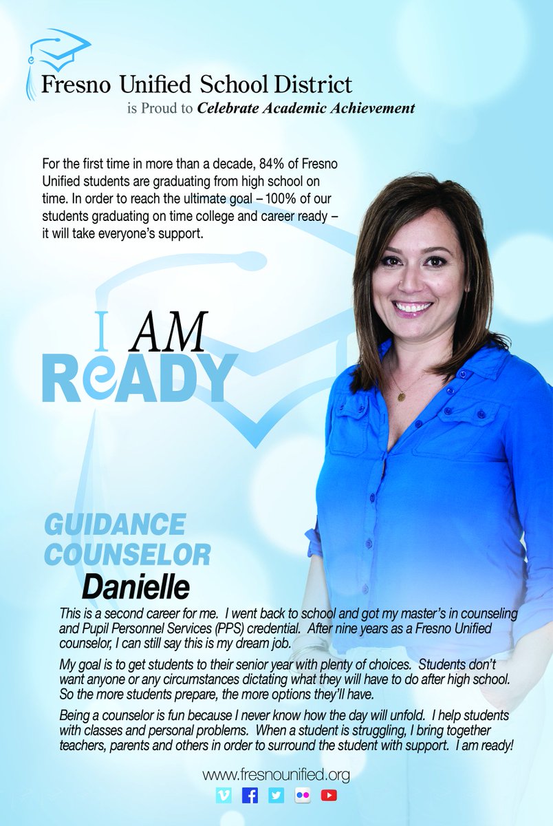 White house celebrated high school counselors this weekend, and so do we!  youtube.com/watch?v=asxPiT…  facebook.com/fresnounifiedp…  #fresnoready