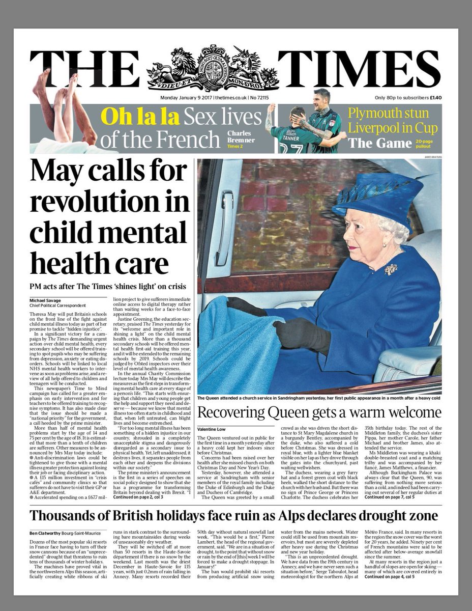 jgriffintimes's tweet photo. @thetimes launched #timetomind because of Britain's scandalous child mental health crisis. We'll be checking the PM is as good as her word. https://t.co/YI8T2D1f2Y