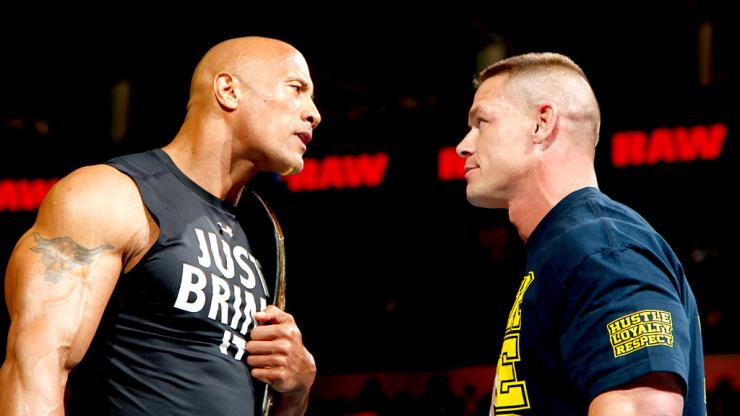 PlanetM1's tweet photo. #TheRock Vs #JohnCena - Whose Side Are You On? https://t.co/DEygtigOFz