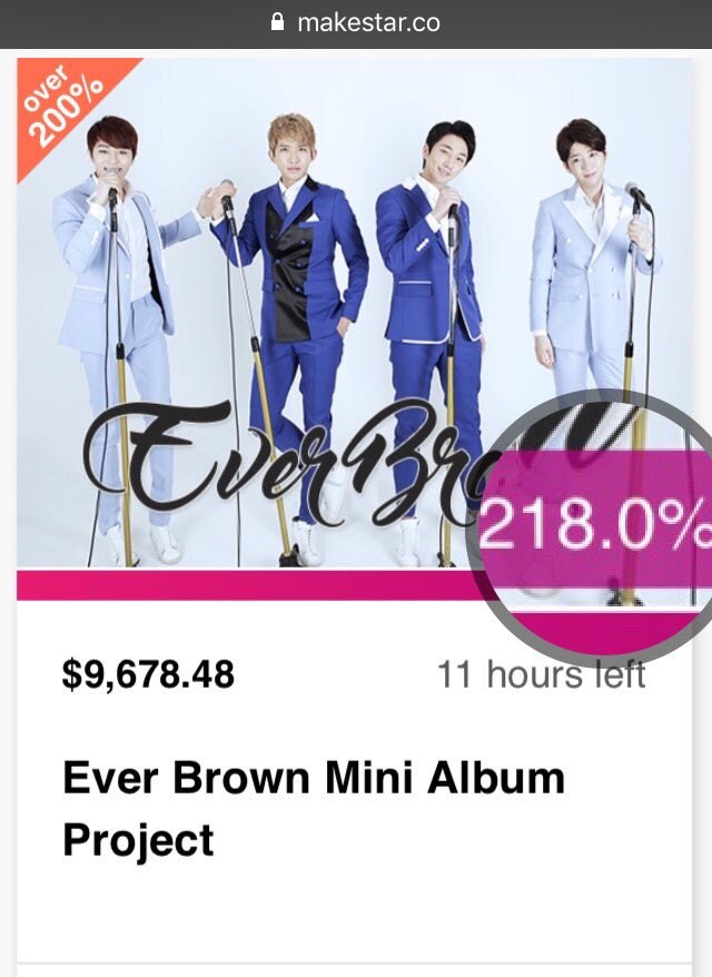 Makestarcorp's tweet photo. [#EverBrown] ⚠️D-Day⚠️プロジェクト終了まで後11時間! 200%돌파를 축하드립니다! 🎉오늘 자정에 #에버브라운 앨범제작 프로젝트가 종료되오니 잊지말고 꼭 참여하세요! 🤓#makestar #lastday #albumproject ❤ https://t.co/TNt03bQcAc