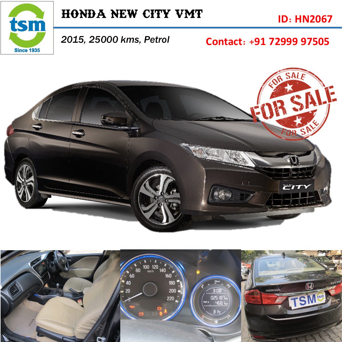 tsmcars's tweet photo. For Sale:Honda New City VMT, 25000 kms, Petrol, 2015, Call +917299997505 https://t.co/lOPYCJZtam #usedcarsforsale #buyusedcar #usedcarhennai https://t.co/39i7oVBXvz