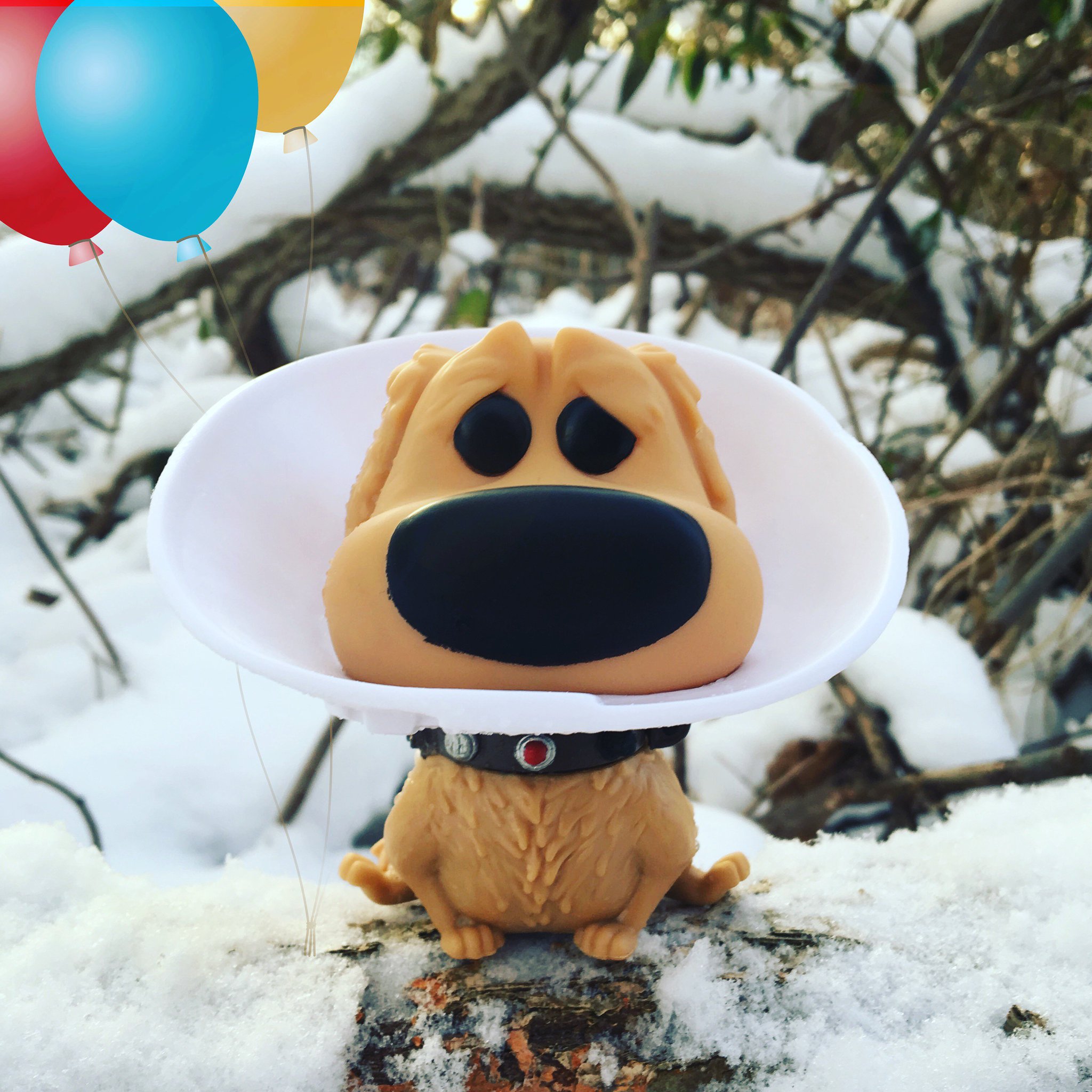 Dan the Pixar Fan on X: Today's post! Check it out at   for more on this great #SDCC2016 #Disney #Pixar #Up  Dug with cone of shame #FunkoPOP.  / X