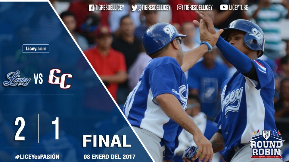 TigresdelLicey's tweet photo. FINAL, en el Estadio Julian Javier. 

#RRLIDOM #LICEYesPASION 

¡VICTORIA PARA LOS #TIGRES! https://t.co/qg1IPkO1Pa