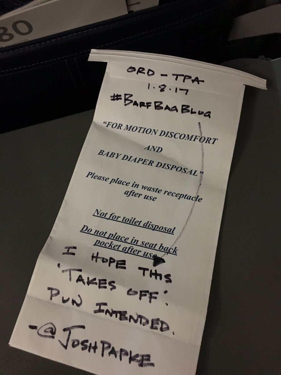 joshpapke's tweet image. @AmericanAir #2504:
ORD - TPA | 1.8.17

#BarfBagBlog

@FlyTPA
@fly2ohare
@JimGaffigan
@jeanniegaffigan