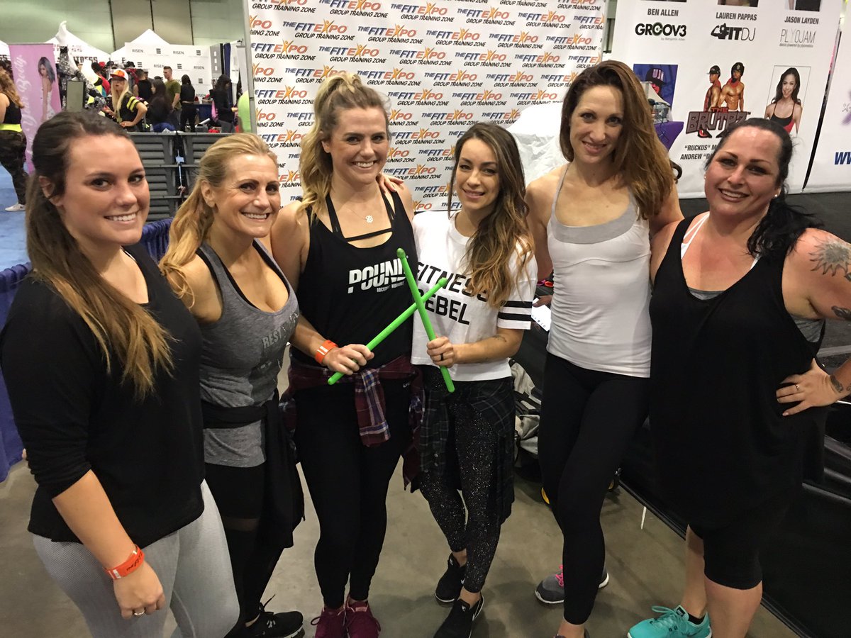 coachstephoc's tweet photo. @POUNDfit #LAFitExpo We made some #noise https://t.co/tPGFkRl7Ns
