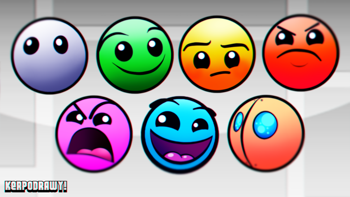 Geometry Dash All Difficulty Faces New Geometry Dash Difficulty Faces Pictures to Pin on Pinterest - PinsDaddy
