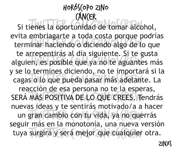 zinos__'s tweet photo. #HoróscopoZino #Cáncer
Parte I, II &amp; III. https://t.co/cVP0VxdSns