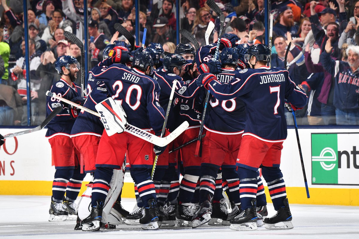 The <a href="/BlueJacketsNHL/">Columbus Blue Jackets</a> (28-7-4, 60 PTS) won to become first 60-point team in the NHL, 16 points shy of their 2015-16 total (34-40-8, 76 PTS).