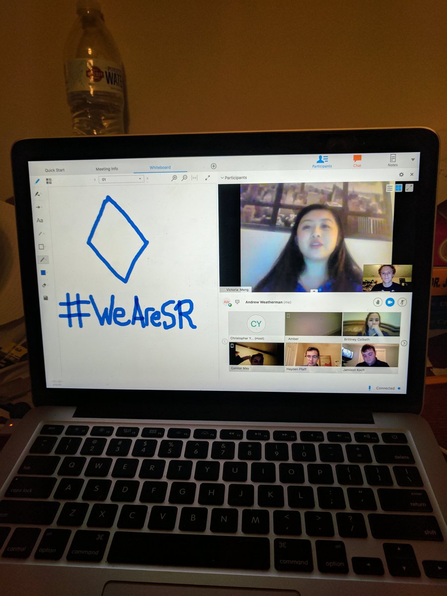 andreweatherman's tweet photo. Thanks y'all for an awesome Southern Region association call! Love you guys! #WeAreSR 🔷💓🔷 ft. My amazing artwork on the left https://t.co/g0EKLw772B