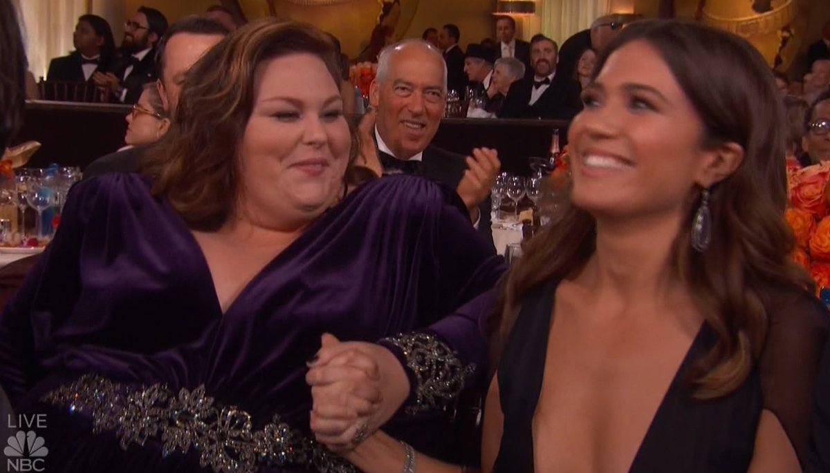 EW's tweet photo. Like mother, like daughter. #ThisIsUs #GoldenGlobes https://t.co/L38FXDWx6C