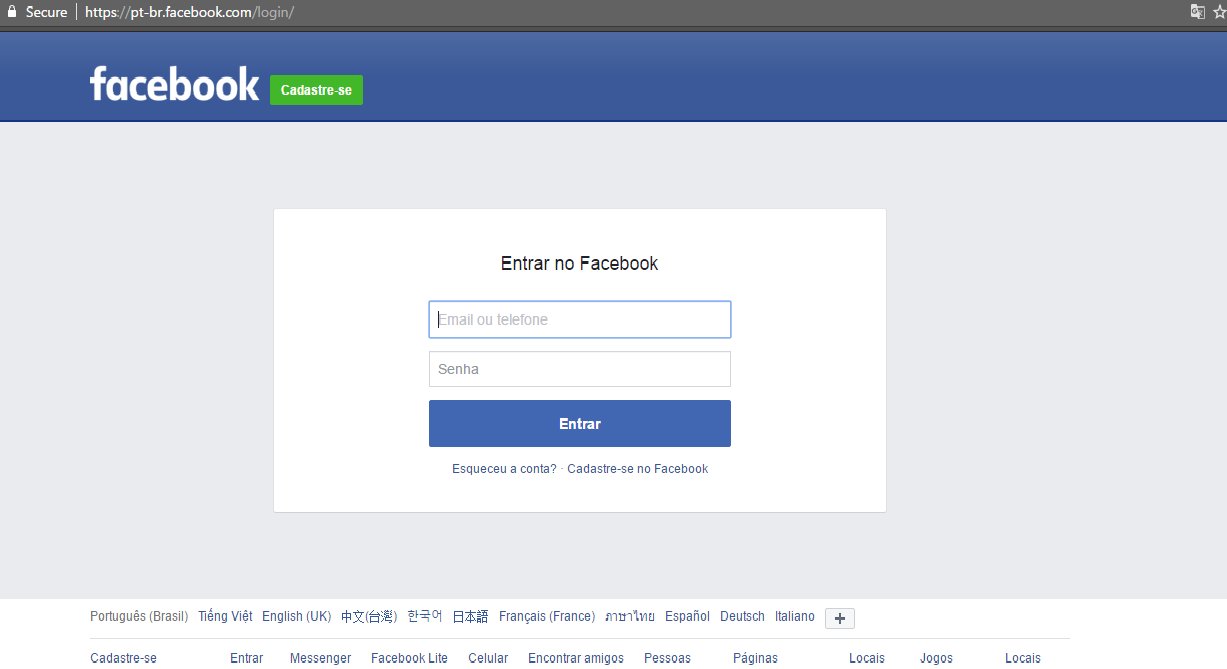 Entrar no Facebook