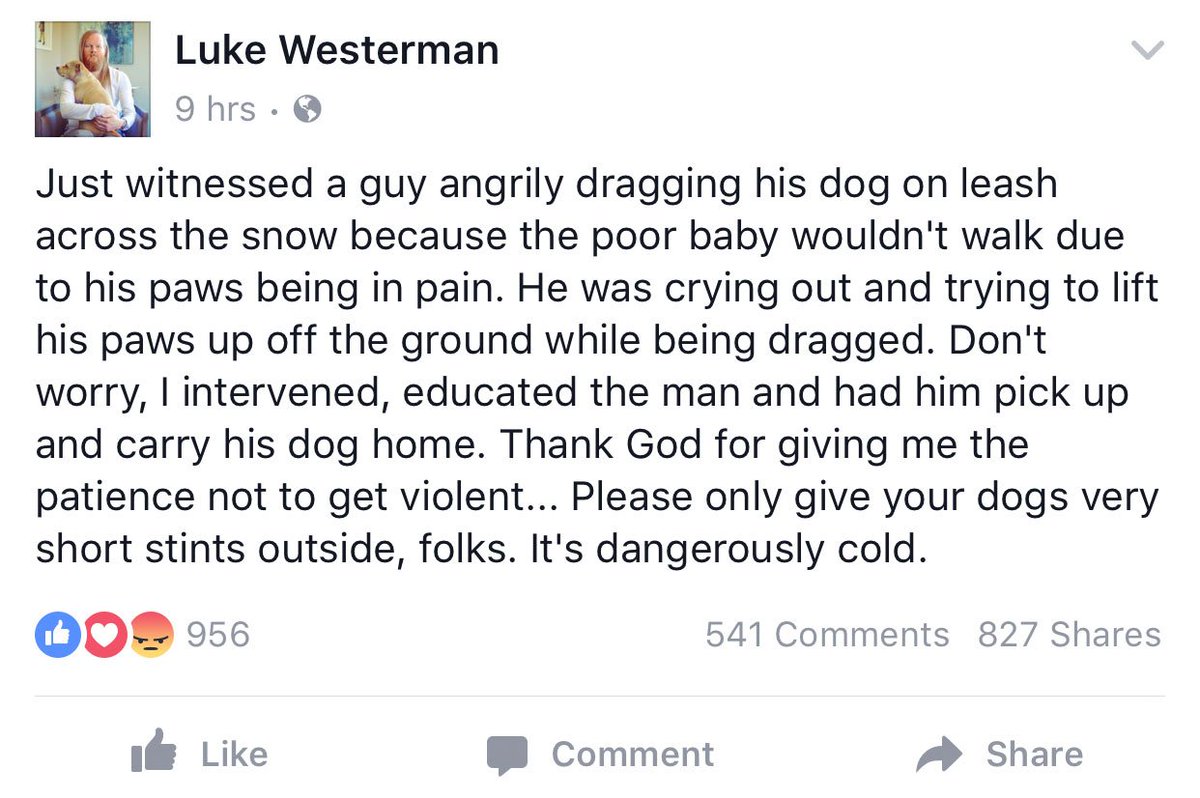LukeWesterman's tweet photo. If you see an animal being mistreated, I encourage you to take action. You could save that defenseless soul from a lifetime of abuse. https://t.co/jY9ZEafY7Y