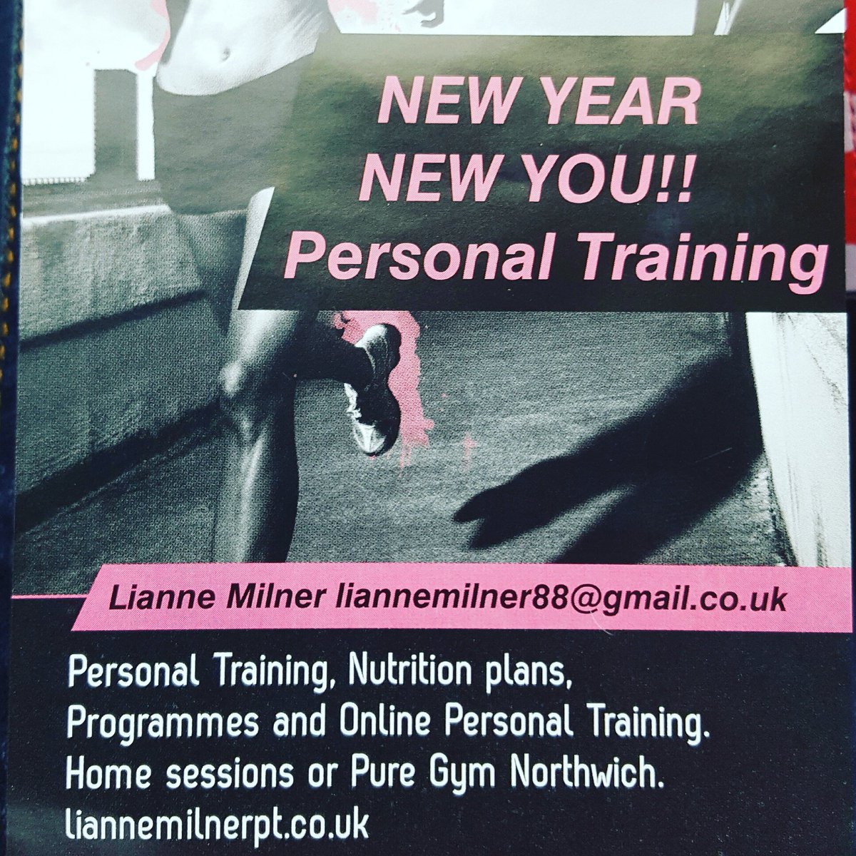 LianneMilner's tweet photo. New year new you!
But where do you start? Need help? 
I have free consultations available @PureGym_NTWCH Contact me Liannemilner88@gmail.com https://t.co/ny2tQzAqSc