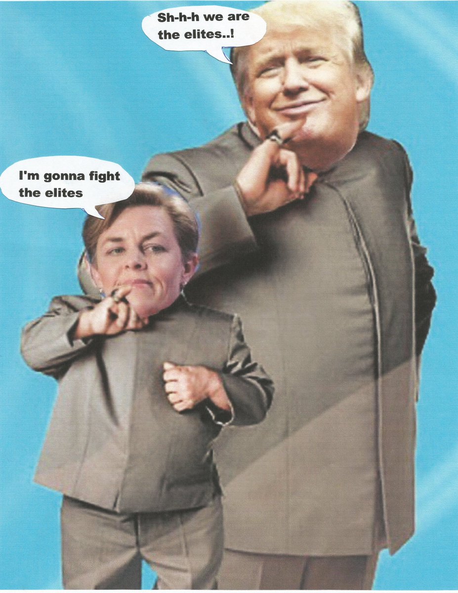 RetiredCdnRJB's tweet photo. #KellieTrump, I mean @KellieLeitch &amp; her unCanadian band of ConSelfServative "Trump-eteers" want 2 fight "the elites"@DrainTheCanal #cdnpoli https://t.co/Xx5kcN6oWd