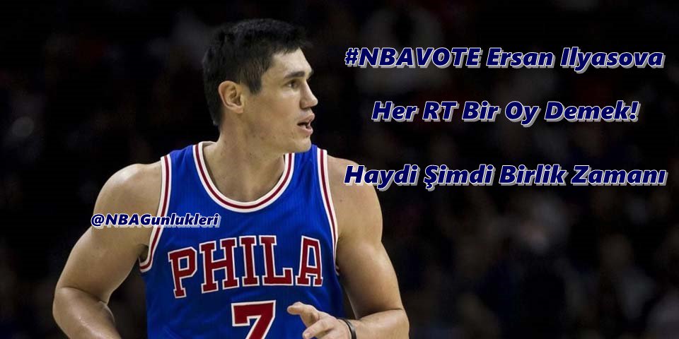 #NBAVOTE Ersan Ilyasova ( <a href="/ErsanIlyasova7/">Ersan Ilyasova</a> )

Milli temsilcimize sende destek olmak için RT yap bir oy kullan!