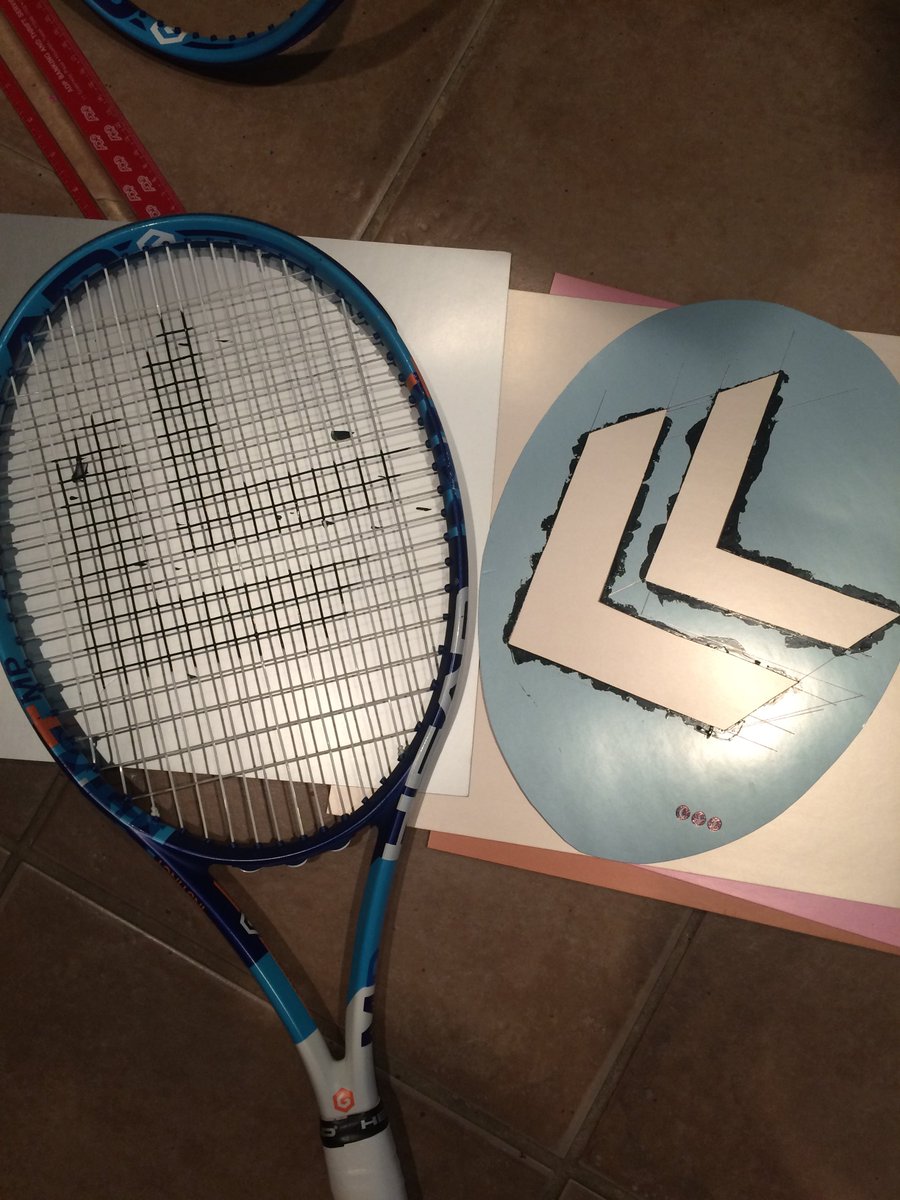 StringStencils's tweet image. Initial logo creation and stencil. #tennisart #racketart #personalized #css