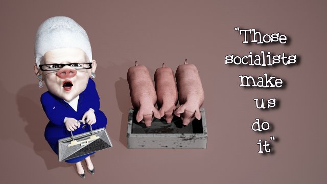 TwoEyeHead's tweet image. Old Greedy pig defends younger greedy pig and reveals cause of their greedy piggery
Bronwyn Bishop Sussan #bronnie #leybuy