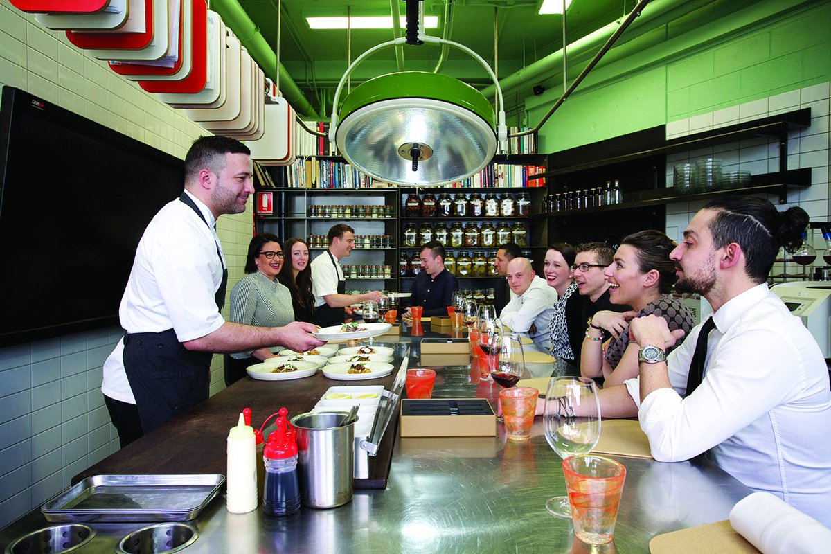 ThePressClub's tweet photo. Taking dinner to the next level! Watch culinary creativity as it happens at our test kitchen @pressprojects. P: (03) 9677 9677 for dates https://t.co/D6JS3gNNbk