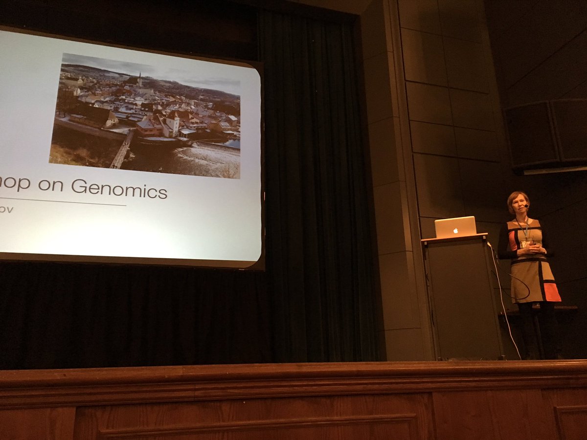 Sophie_s9's tweet photo. #evomics2017 gets started with @krengefors introducing the workshop and the wonderful Cesky Krumlov https://t.co/UbUk91OyIj