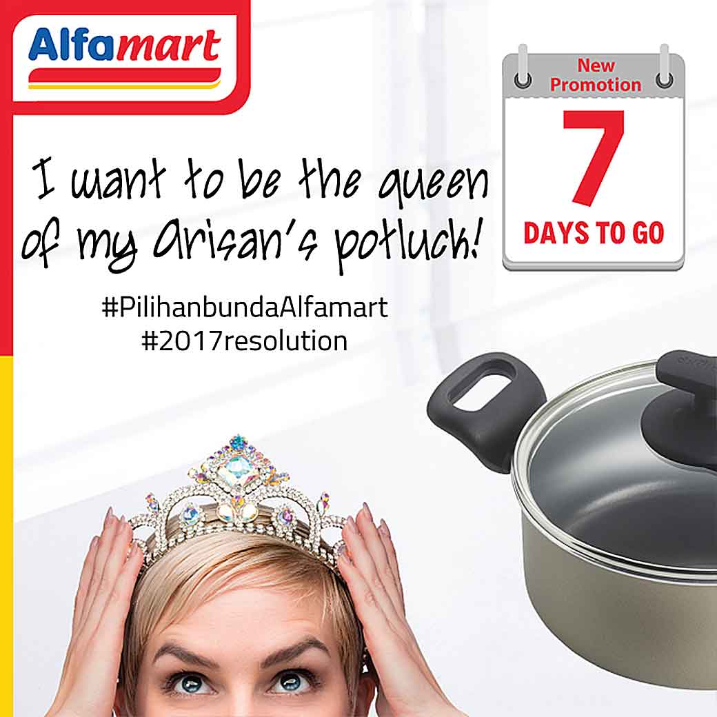 alfamart's tweet image. Kira-kira ada kejutan apalagi nih di Alfamart? Nantikan terus ya, tinggal 7 hari lagi! #pilihanbundaAlfamart #2017resolution