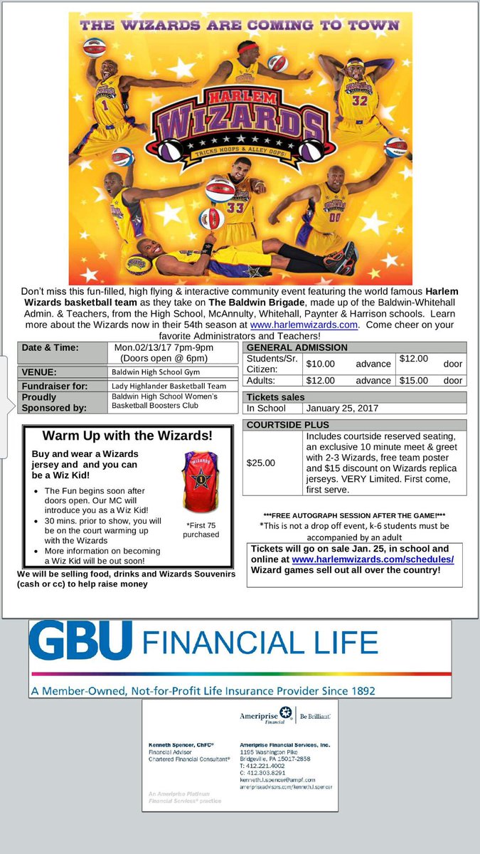 BHS_BBALL_'s tweet image. The Harlem Wizards are coming Feb 13, 2017!!!