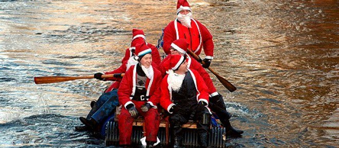 LISTEN AGAIN: Reporter <a href="/jimmy_hyland/">Jimmy Hyland</a> nearly sinks his Boxing Day Matlock to Cromford raft! facebook.com/HighPeakRadio/…