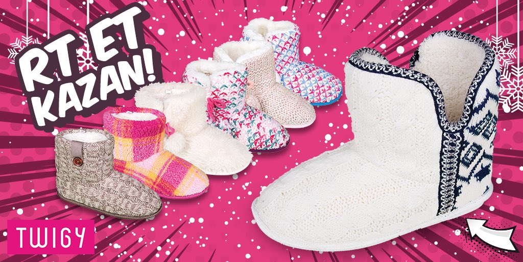 Bu havada en iyi fikir ev botu diyen 2 kişi kar desenli Twigy'leri kazanıyor! 😍❄️☃️🌨❤#Twigyistanbul #buterliktambenlik