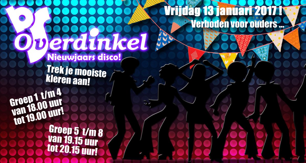 Iedereen is er gelukkig weer, geen ongelukken met vuurwerk! Nu op naar het volgende feestje; de Nieuwjaarsdisco!