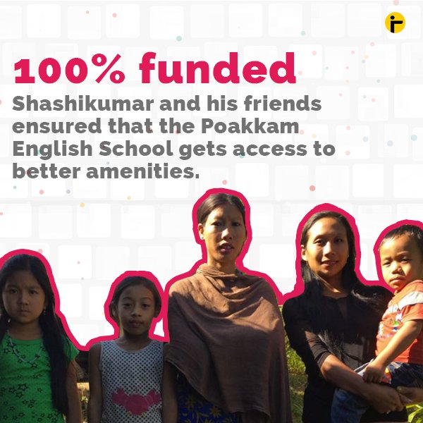 BitGiving's tweet photo. #BitGivingImpact #shoutout to @VkShashikumar & his friends for successfully fundraising for Poakkam English School. https://t.co/8yaBS4NAKA https://t.co/NTvcZhiA3l